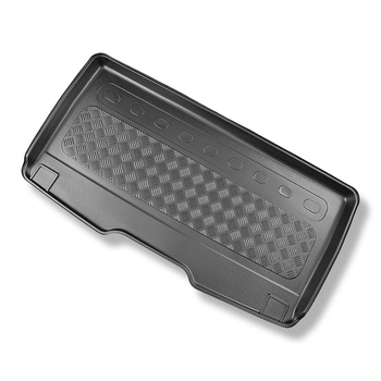 Alfombra para maletero adecuada para Volkswagen Multivan T7 Furgoneta (10.2021-....) - Protector maletero - Alfombrilla maletero antideslizante - larga distancia entre ejes; para detrás de la 3a fila de asientos; también versión eHybrid PHEV