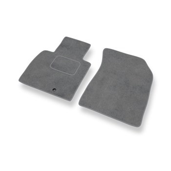 Alfombrillas de Velour adecuadas para Nissan Micra IV Hatchback (2010-2017) - alfombras para coche - Premium color gris