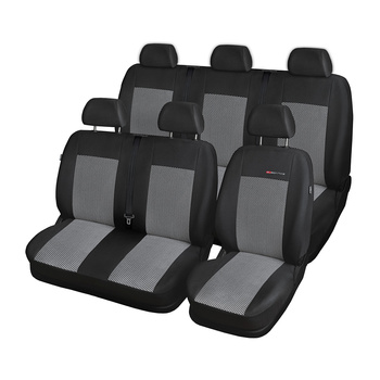 Fundas de asientos hechas a medida para Ford Transit VII Furgoneta (2013-2019) en dos filas de asientos - E2