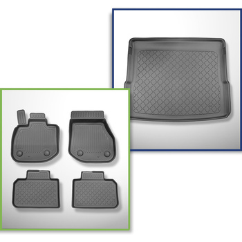 Conjunto de alfombrilla para maletero y alfombrillas para el interior del coche TPE para: BMW iX1 U11 SUV (11.2022-....)