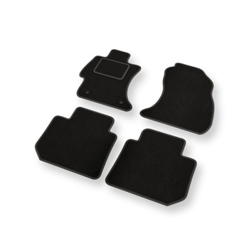Alfombrillas de Velour adecuadas para Subaru Impreza Hatchback (2018-2024) - alfombras para coche - Premium color negro