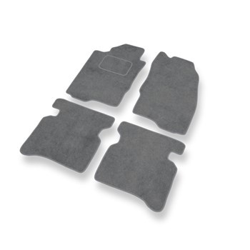 Alfombrillas de Velour adecuadas para Mitsubishi Galant VIII Familiar, Liftback, Berlina (1996-2006) - alfombras para coche - Premium color gris