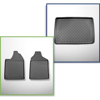 Conjunto de alfombrilla para maletero y alfombrillas para el interior del coche TPE para: Aixam City Hatchback (10.2016-....)