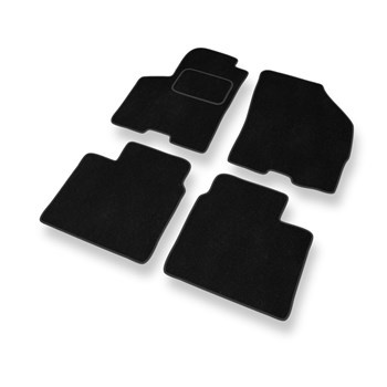 Alfombrillas de Velour adecuadas para Suzuki Baleno II Hatchback (2015-2019) - alfombras para coche - Premium color negro