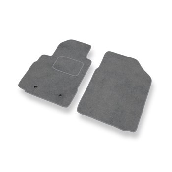 Alfombrillas de Velour adecuadas para Toyota Yaris I Hatchback, Berlina (1999-2005) 3 puertas - alfombras para coche - Premium color gris