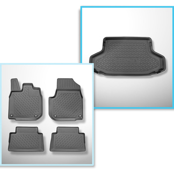Conjunto de alfombrilla para maletero y alfombrillas para el interior del coche TPE para: Honda e Hatchback (03.2020-2024)