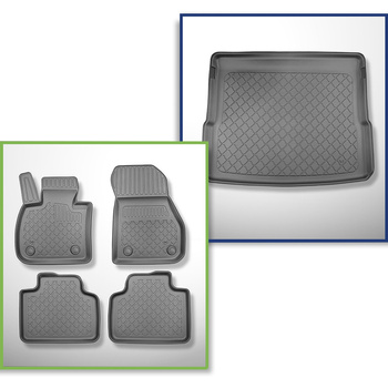 Conjunto de alfombrilla para maletero y alfombrillas para el interior del coche TPE para: BMW X1 F48 Plug-in Hybrid SAV (03.2020-09.2022)