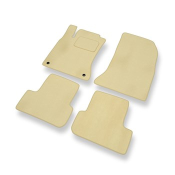 Alfombrillas de Velour adecuadas para Mercedes-Benz Classe A W176 Hatchback (2012-2017) - alfombras para coche - Premium color beige