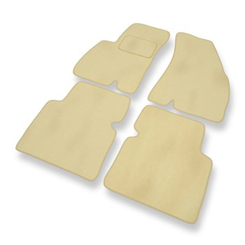 Alfombrillas de Velour adecuadas para Hyundai Santa Fe I SUV (2000-2006) - alfombras para coche - Premium color beige