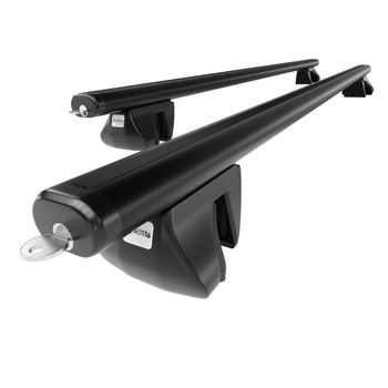Portaequipajes de techo adecuadas para Honda Accord mk VII Tourer (2003-2007) - baca negra para coche - barras para techo de coche - railing - aluminio