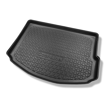 Alfombra para maletero adecuada para Renault Scenic IV Monovolumen (12.2016-09.2022) - Protector maletero - Alfombrilla maletero antideslizante - 5 plazas; parte superior del maletero (entrada de carga plana); base móvil en la posición más alta