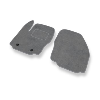 Alfombrillas de Velour adecuadas para Ford S-Max I Monovolumen (2006-2015) - alfombras para coche - Premium color gris