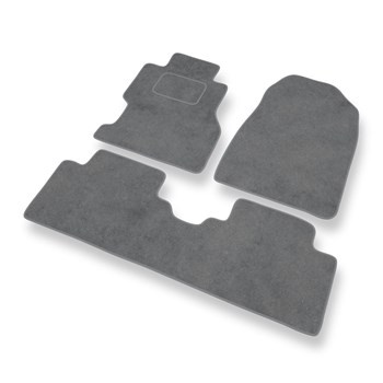 Alfombrillas de Velour adecuadas para Honda Civic VII Coupé, Hatchback, Berlina (2001-2005) 3 puertas, 4 puertas - alfombras para coche - Premium color gris