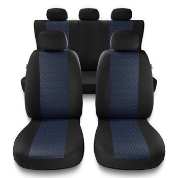 Fundas universales para asientos de coche para Fiat Doblo I, II, III, IV (2000-2019) - PF-BL