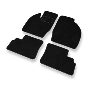 Alfombrillas de Velour adecuadas para Opel Agila A Hatchback (2000-2007) - alfombras para coche - Premium color negro