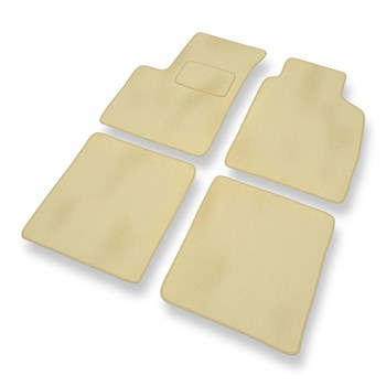 Alfombrillas de Velour adecuadas para Fiat Panda II Hatchback, Furgoneta (2003-2012) - alfombras para coche - Premium color beige
