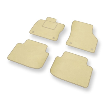 Alfombrillas de Velour adecuadas para Volkswagen Arteon Shooting Brake, Fastback (2017-....) - alfombras para coche - Premium color beige