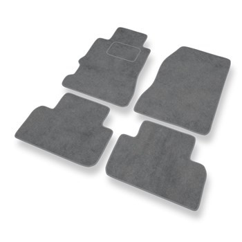 Alfombrillas de Velour adecuadas para Honda Legend III Berlina (1995-2004) - alfombras para coche - Premium color gris