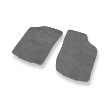 Alfombrillas de Velour adecuadas para Nissan Micra II Hatchback (1992-2003) - alfombras para coche - Premium color gris