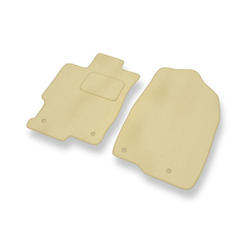 Alfombrillas de Velour adecuadas para Mazda 6 II Familiar, Liftback, Berlina (2007-2012) - alfombras para coche - Premium color beige