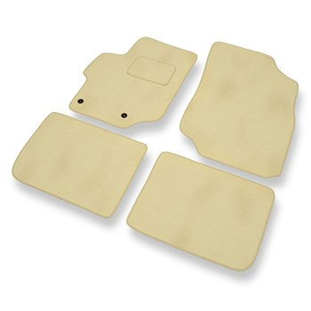 Alfombrillas de Velour adecuadas para Peugeot 301 Berlina (2012-2019) - alfombras para coche - Premium color beige