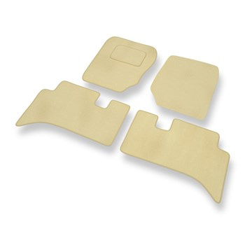 Alfombrillas de Velour adecuadas para Land Rover Range Rover III SUV (2001-2012) - alfombras para coche - Premium color beige