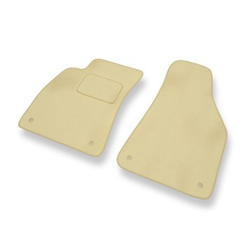 Alfombrillas de Velour adecuadas para Audi A4 II B6 Avant, Cabrio, Sedan (2000-2005) - alfombras para coche - Premium color beige