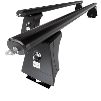 Portaequipajes de techo adecuadas para Citroen Jumper II Furgoneta (2006-2014) - baca negra para coche - barras para techo de coche - puntos de montaje - aluminio