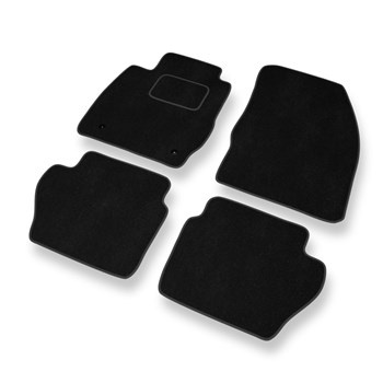 Alfombrillas de Velour adecuadas para Ford Fiesta VI Hatchback, Furgoneta (2008-2012) - alfombras para coche - Premium color negro