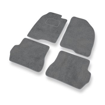 Alfombrillas de Velour adecuadas para Ford Fusion I Monovolumen (2002-2005) - alfombras para coche - Premium color gris