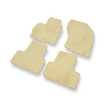 Alfombrillas de Velour adecuadas para Mitsubishi ASX SUV (2010-2021) - alfombras para coche - Premium color beige