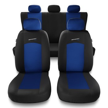 Fundas universales para asientos de coche para Renault Clio II, III, IV (1990-2019) - S-BL