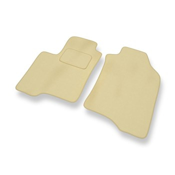 Alfombrillas de Velour adecuadas para Fiat Panda III Hatchback, Furgoneta (2012-....) - alfombras para coche - Premium color beige