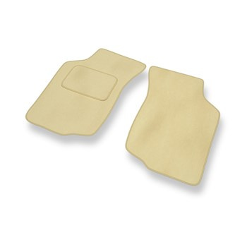 Alfombrillas de Velour adecuadas para Toyota Hilux VII Pick-Up (2005-2016) - alfombras para coche - Premium color beige