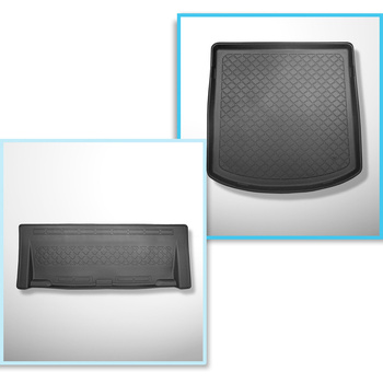 Conjunto de alfombrilla para maletero y alfombrillas para el interior del coche TPE para: Volkswagen Touran I 1T Monovolumen (03.2003-08.2015) - 5 plazas