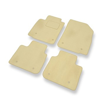 Alfombrillas de Velour adecuadas para Lexus LS IV XF40 (2006-2010) - alfombras para coche - Premium color beige