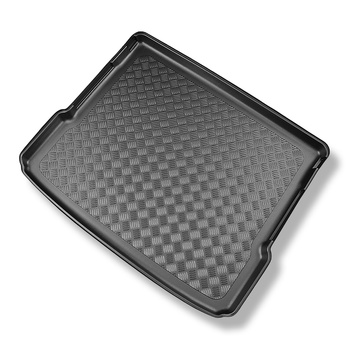 Alfombra para maletero adecuada para Mercedes-Benz EQB X243 SUV (12.2021-....) - Protector maletero - Alfombrilla maletero antideslizante - 5 plazas; parte superior del maletero; base móvil en la posición más alta; 7 plazas - 3a fila abatible