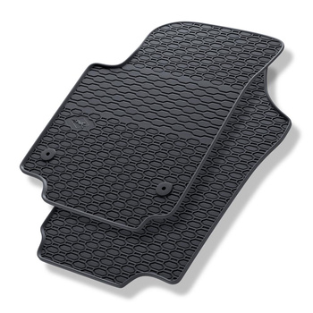 Alfombrillas de goma adecuadas para Skoda Citigo Hatchback (2011-2020) - alfombras para coche - negro - 2 unidades