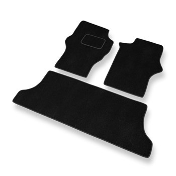 Alfombrillas de Velour adecuadas para Mitsubishi L400 Furgoneta (1994-2007) - alfombras para coche - Premium color negro
