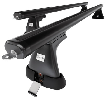 Portaequipajes de techo adecuadas para Citroen Berlingo mk I Furgoneta (2003-2010) - baca negra para coche - barras para techo de coche - puntos de montaje - aluminio