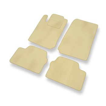 Alfombrillas de Velour adecuadas para Opel Vectra B Caravan, Hatchback, Berlina (1995-2002) - alfombras para coche - Premium color beige