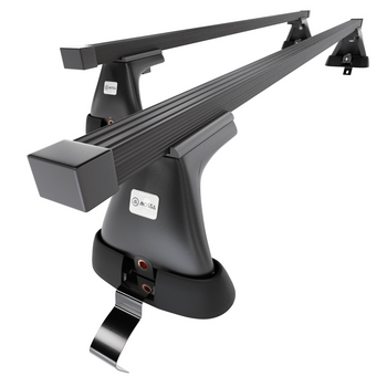 Portaequipajes de techo adecuadas para Volkswagen Passat B7 Berlina (2010-2014) - baca negra para coche - barras para techo de coche - sin puntos de montaje - acero