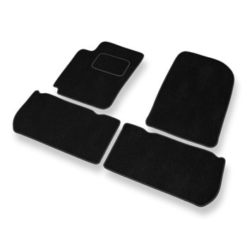 Alfombrillas de Velour adecuadas para Citroen Xsara Picasso Monovolumen (1999-2011) - alfombras para coche - Premium color negro