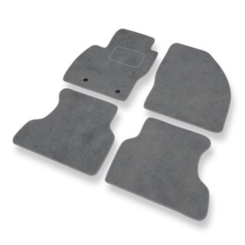 Alfombrillas de Velour adecuadas para Ford Focus II Hatchback, Familiar, Berlina (2005-2010) - alfombras para coche - Premium color gris