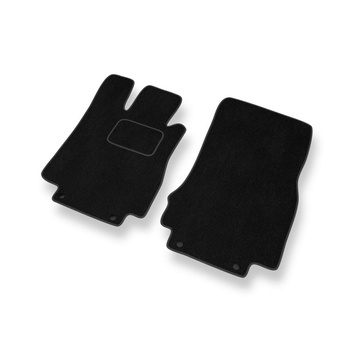Alfombrillas de Velour adecuadas para Mercedes-Benz CL W215 Coupé (1999-2006) - alfombras para coche - Premium color negro