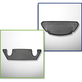 Conjunto de alfombrilla para maletero y alfombrillas para el interior del coche TPE para: Tesla Model X SUV (10.2016-12.2020)
