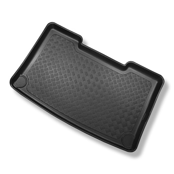 Alfombra para maletero adecuada para Volkswagen Caravelle T5 Furgoneta (2003-05.2015) - Protector maletero - Alfombrilla maletero antideslizante - distancia entre ejes corta; para detrás de la 3a fila de asientos