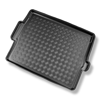 Alfombra para maletero adecuada para Opel Grandland I SUV (2021-2024) - Protector maletero - Alfombrilla maletero antideslizante - parte superior del maletero (entrada de carga plana); base móvil en la posición más alta; no adecuado para versión híbrida