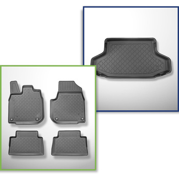 Conjunto de alfombrilla para maletero y alfombrillas para el interior del coche TPE para: Honda e Hatchback (03.2020-2024)