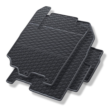 Alfombrillas de goma adecuadas para Suzuki Vitara III SUV (2015-....) - alfombras para coche - negro - 4 unidades